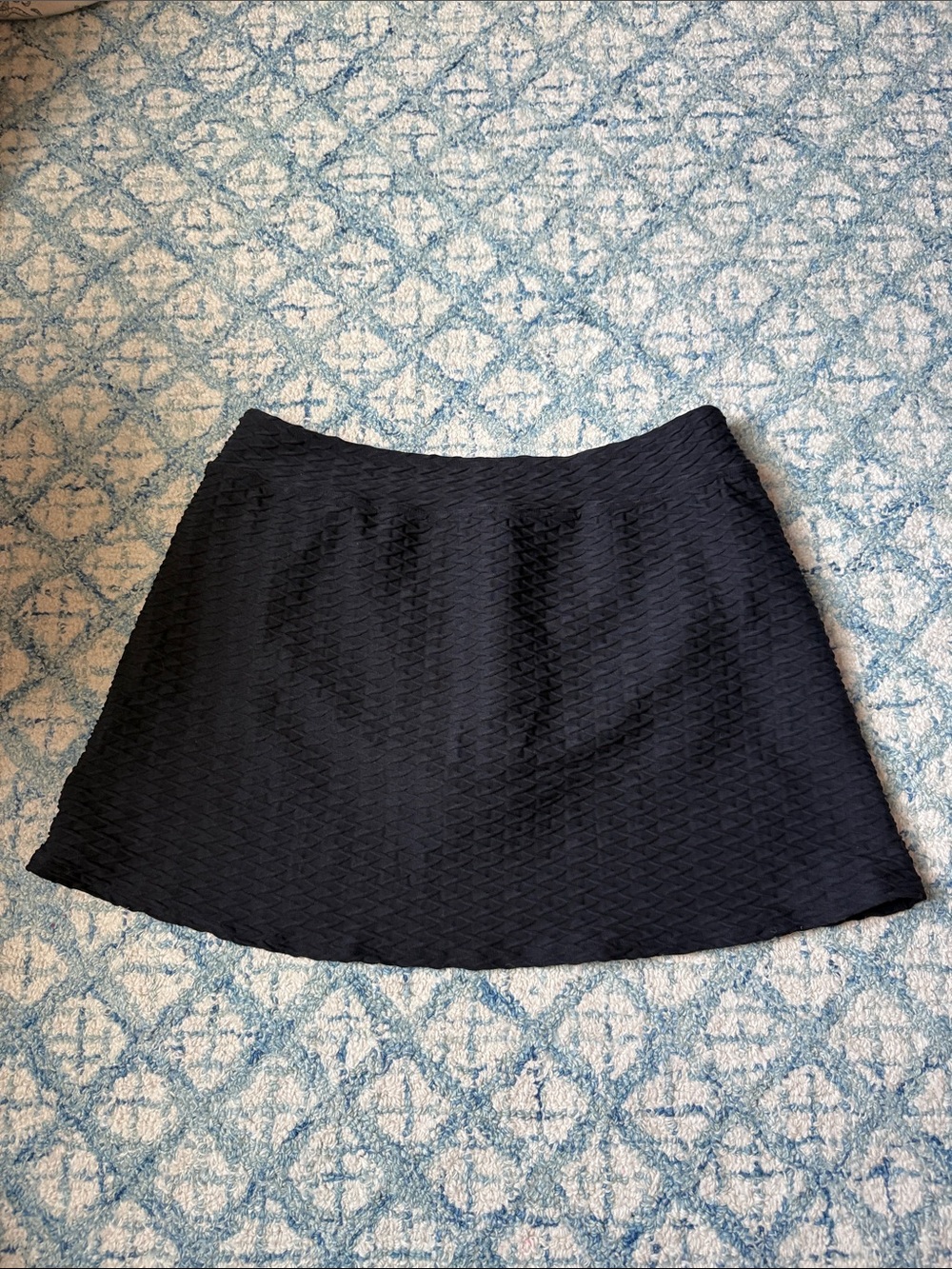 Athletic swim skirt 14 NWT Black Textured A-Line Skirt padel pickleball kayak